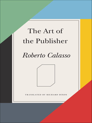 cover image of The Art of the Publisher